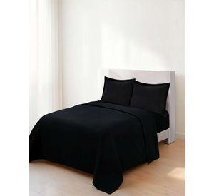 SABANA PREMIUM POLAR 2 PLAZAS COLOR NEGRO