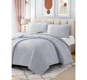 CUBRECAMA QUILT DELGADO TUFTING DE LUJO SUAVE KING M2