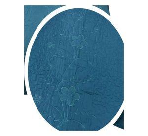 Cubrecama Quilt Verano Bordado King - Azul Flores M568-B