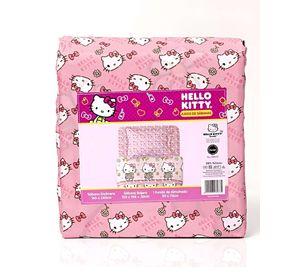 JUEGO DE SABANA INFANTIL POLIESTER PLAZA Y MEDIA 165 X 240 CM ROSA1