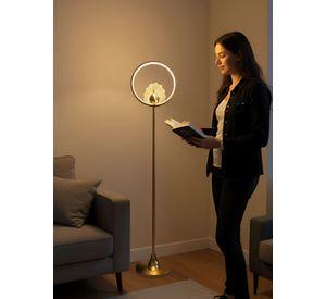 Lámpara Pie Minimalista Decorativa Pedestal Vertical Jhn