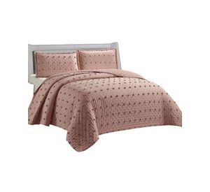 CUBRECAMA QUILT DELGADO TUFTING DE LUJO SUAVE PLAZA Y MEDIA G2