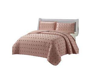 CUBRECAMA QUILT DELGADO TUFTING DE LUJO SUAVE KING J2
