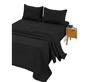 JUEGO DE SABANAS POLAR 2 PLAZAS NEGRO 2