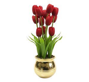 Planta Artificial Decorativa Tulipanes Adorno Hogar Jhn