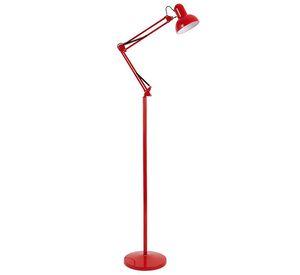 LAMPARA DE PIE ROJA E27 1X60W