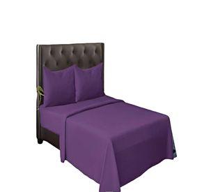JUEGO DE SABANAS POLAR 2 PLAZAS MORADO