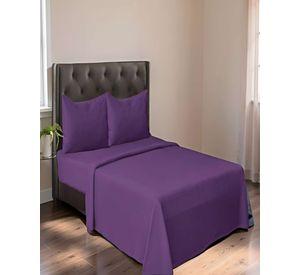 JUEGO DE SABANAS POLAR 2 PLAZAS MORADO