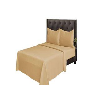 JUEGO DE SABANAS POLAR PLAZA Y MEDIA BEIGE 2