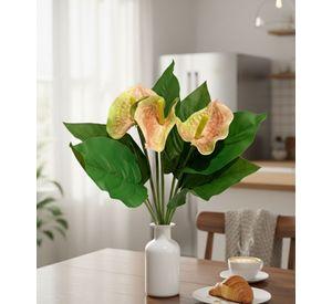Set 3 Flores Artificiales Ramo Exótico Calas Anturios Jhn