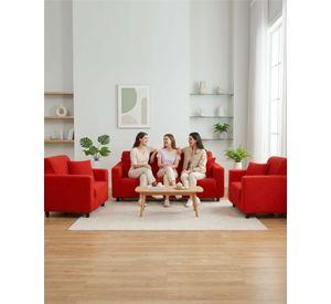 Juego de Fundas para Sillones 3+1+1 Diseño Hojas Elásticas y Lavables A5