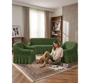 Juego de Fundas Cubre Sillon Turcas 3-1-1 con Textura de Burbuja m11