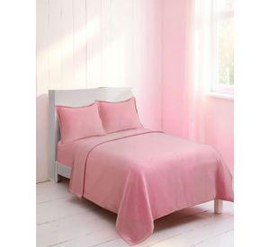 SABANA PREMIUM POLAR 2 PLAZAS COLOR ROSADO