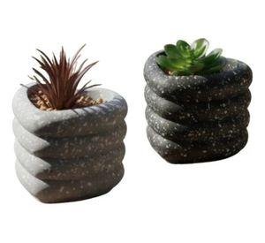 Set 2 Planta Artificial Decorativa Corazón Estilo Piedra Jhn