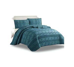 CUBRECAMA QUILT DELGADO TUFTING DE LUJO SUAVE PLAZA Y MEDIA N4
