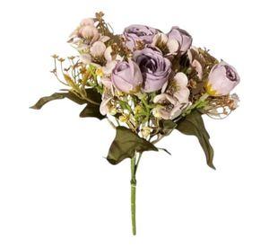 Set 4 Ramo Decorativo Flores Artificiales Adorno Hogar Jhn