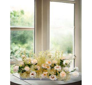Flores Artificiales Decorativas Arreglo Floral Adorno Jhn