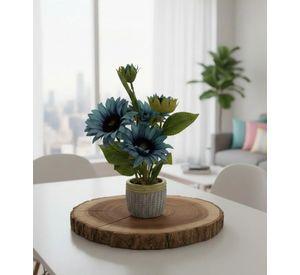 Planta Artificial Decorativa Girasoles Acabado Artesanal Jhn
