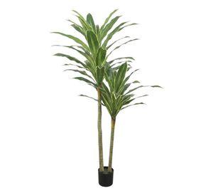 Planta Artificial Tropical Palmera Adorno Doble Tronco Jhn