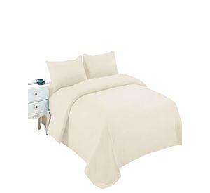 JUEGO DE SABANAS POLAR PLAZA Y MEDIA BEIGE