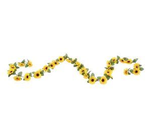 Set 3 Flores Artificiales Guirnalda Girasoles Enredadera Jhn