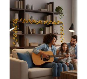 Set 3 Flores Artificiales Guirnalda Girasoles Enredadera Jhn