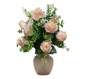 Set 2 Ramo Floral Artificial Ornamental Rosas Adorno Jhn