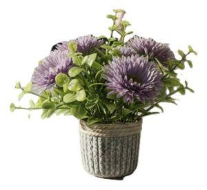 Planta Decorativa Artificial Crisantemos Silvestres Jhn