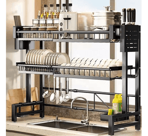 Secador Organizador Escurridor De Plato Loza Inoxidable 100Retráctil