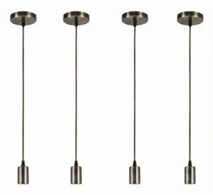 Pack 4 Soquetes Vintage 1mt Cobre Pro E27