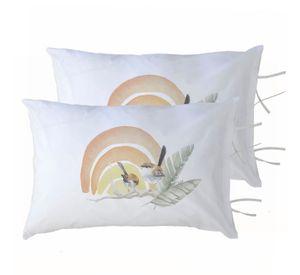 PACK 2 FUNDAS ALMOHADA SAFARI ARCOIRIS 50X70