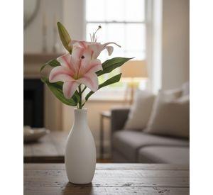 Set 3 Flores Artificiales Lirios Tallo Decorativo Adorno Jhn