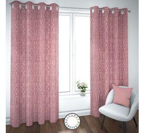 SET DE CORTINAS HOGAR 2 PAÑOS DE 140 X 220 CM ROSADO