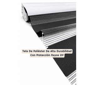 Cortina Roller Duo 135x160 Negro