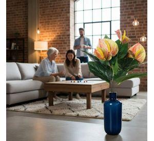 Ramo Floral Artificial Anthurium Adorno Decorativo Jhn