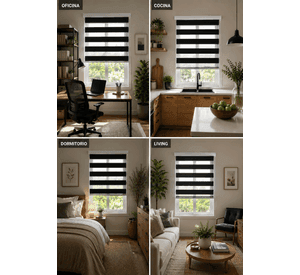 Cortina Roller Duo 150x140 Negro