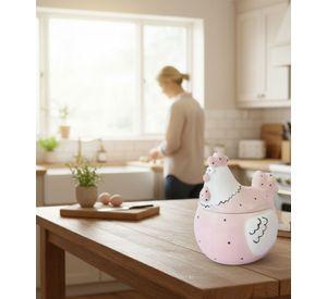 Huevera Decorativa Tapa Almacenamiento Cocina Hogar Jhn