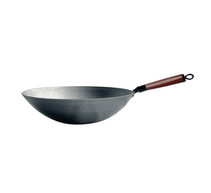 WOK DE HIERRO CÓNCAVO CON MANGO 36 CM