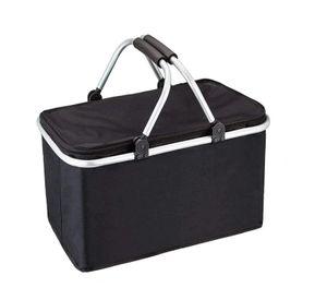 Bolso Termico Plegable Negro Cooler Canasta Picnic