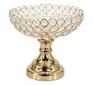 Recipiente Decorativo Pedestal Frasco Moderno Adorno Jhn