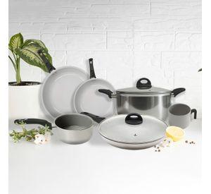 Xtrem Cook Steel Set de Sartenes y Ollas con 6 Piezas