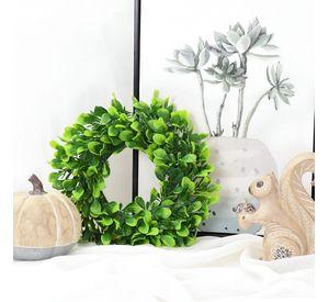 Set de 2 Corona Artificial Puerta Decorativa Eucalipto Jhn