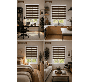 Cortina Roller Duo 150x140 Cafe