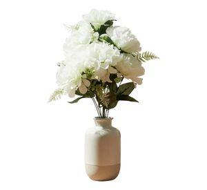 Set 3 Ramo Floral Ornamental Artificial Diseño Peonía Jhn