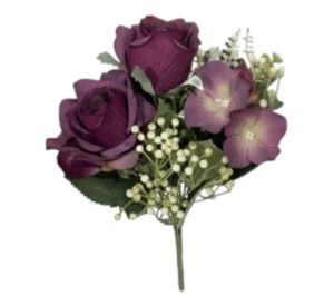 Set 3 Flores Artificiales Silvestres Ramo Decorativo Jhn