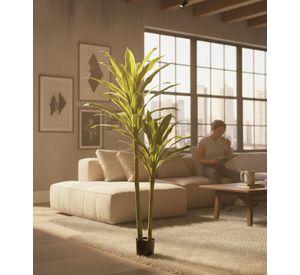Planta Artificial Tropical Palmera Adorno Doble Tronco Jhn