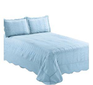 Quilt Bordado 1,5 Plaza Versailles Aqua