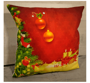 Cojín Felpa 45x45 cm De Navidad Papa Noel Regalos Extra Suave