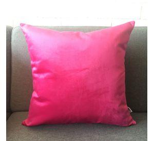 COJIN DECORATIVO DISEÑO SUAVE ROSA FUCSIA 60X60 RELLENO