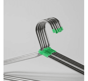 Pack 10 Colgadores Metalicos Para Ropa 45 Cm